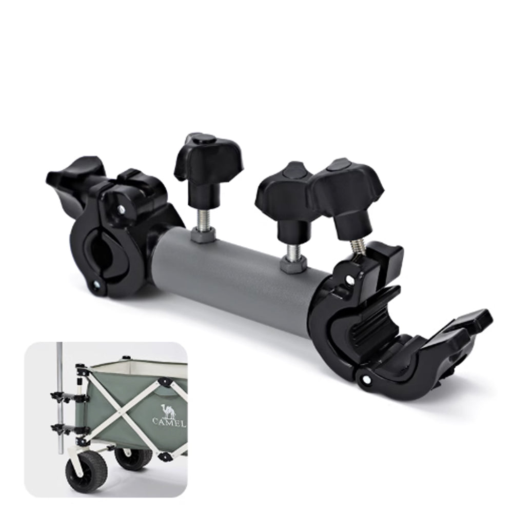 Universal Umbrella Holder Clamp for Folding Wagon – Adjustable Mounting Bracket for Camping Carts, Fishing Umbrellas, Sun Shades