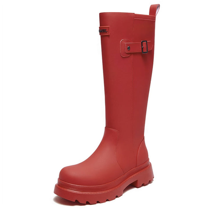 GAOGAODE - Stylish Waterproof Knee-High Rain Boots for Women