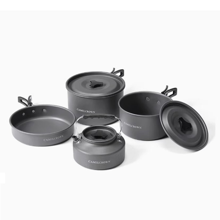 Outdoor Camping Cookware Set – Lightweight, Non-Stick, and Portable Cook Set for Hiking, Backpacking & Outdoor Cooking