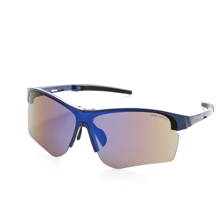 CAMEL CROWN Polarized Sports Sunglasses – Ultra-Light Frameless Design, Photochromic Cycling Glasses for Men & Women