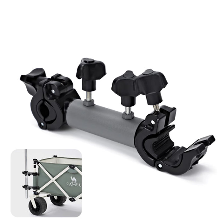 Universal Umbrella Holder Clamp for Folding Wagon – Adjustable Mounting Bracket for Camping Carts, Fishing Umbrellas, Sun Shades