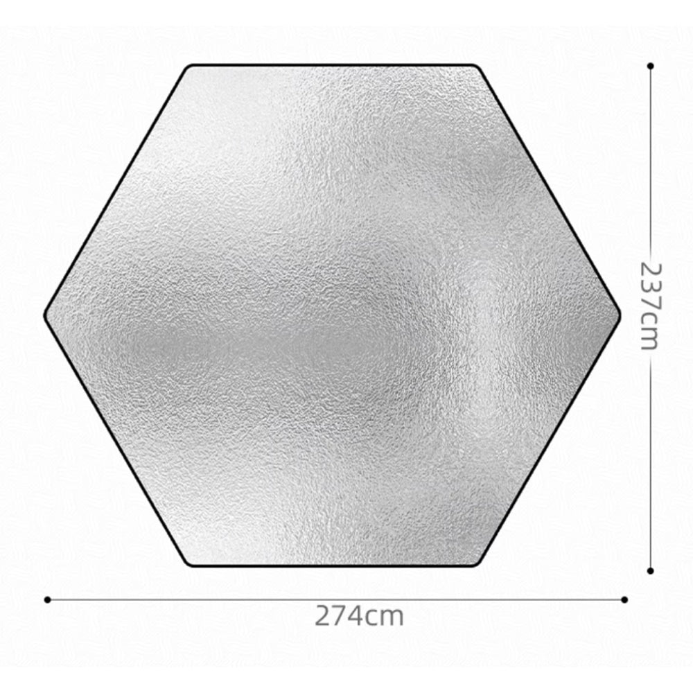 XIONGMAO - Reflective Hexagon Photography Backdrop – 274x237 cm