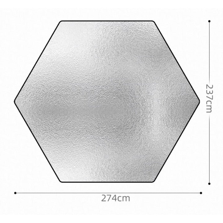 XIONGMAO - Reflective Hexagon Photography Backdrop – 274x237 cm