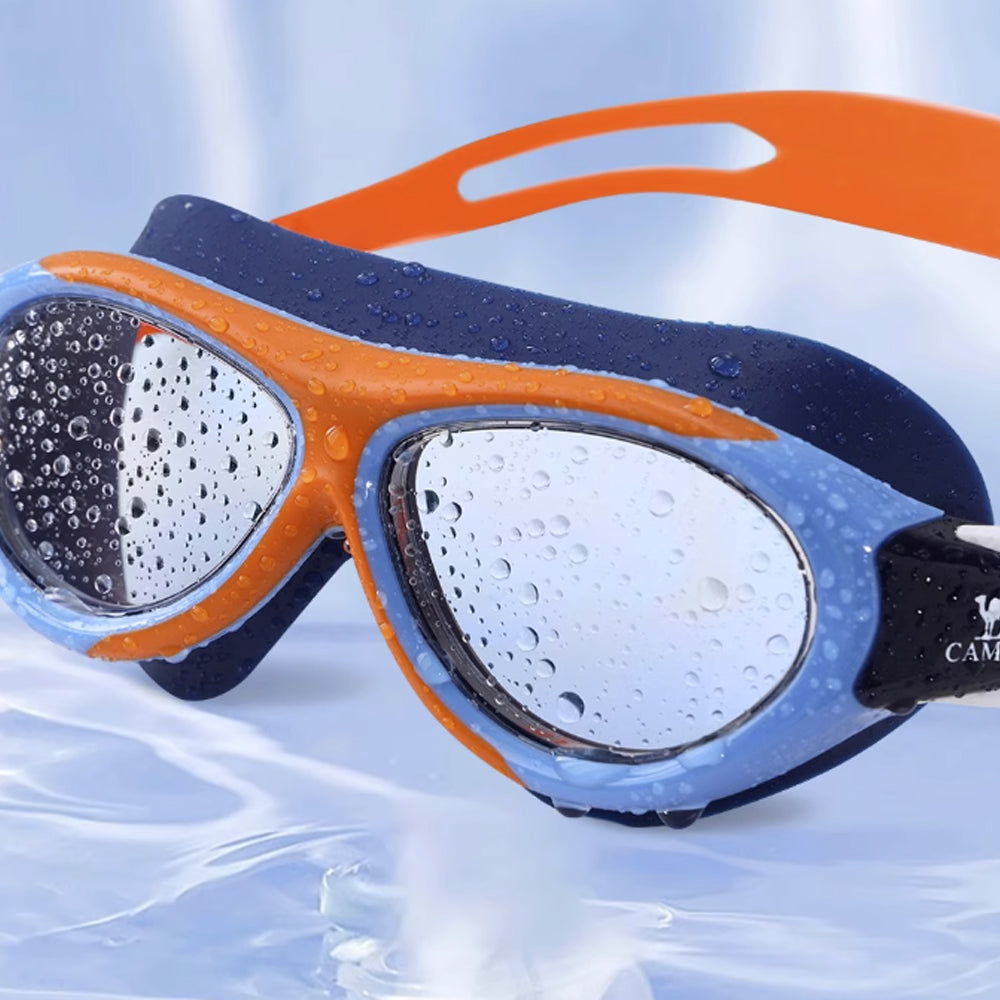 Kids Anti-Fog Swimming Goggles – Wide View, Leakproof & UV Protection – Comfortable Soft Silicone Swim Glasses for Boys & Girls