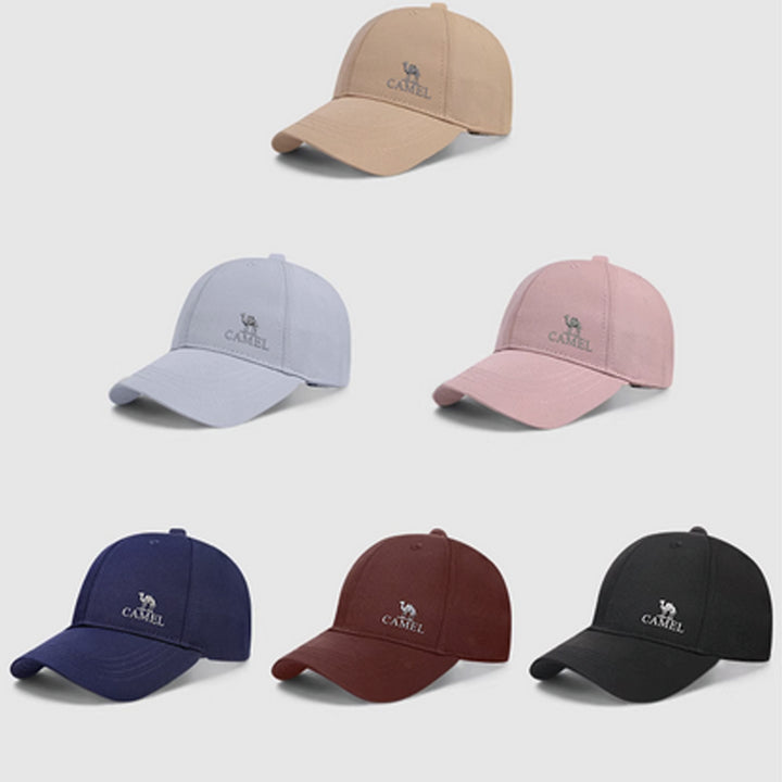 Camel Unisex Cotton Baseball Cap – Adjustable Casual Sports Hat