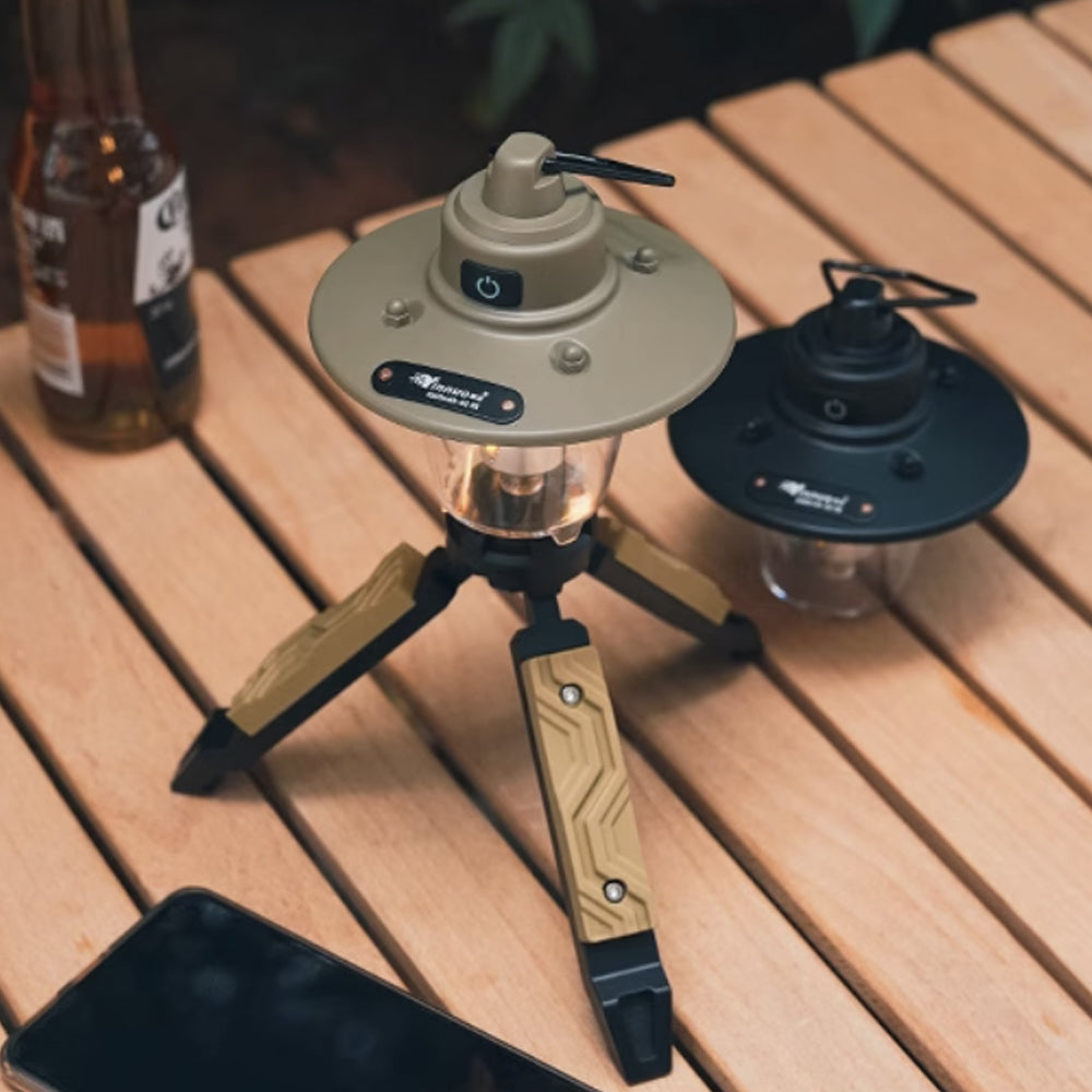 DOUBURE - Retro Outdoor LED Camping Lantern – Water-Resistant & Tripod Mountable