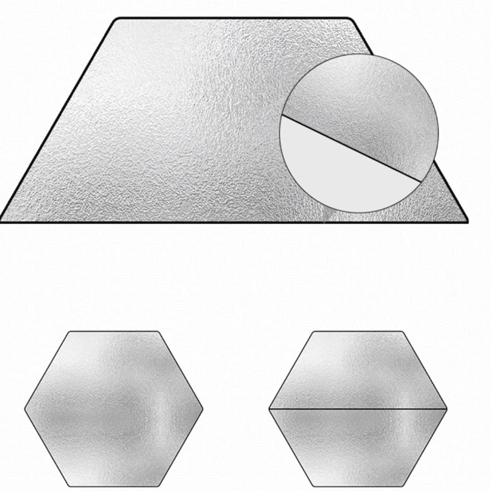 XIONGMAO - Reflective Hexagon Photography Backdrop – 274x237 cm