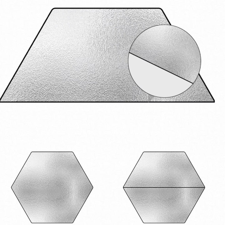 XIONGMAO - Reflective Hexagon Photography Backdrop – 274x237 cm