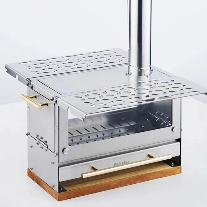 OutPro - Portable Stainless Steel Camping Wood Stove
