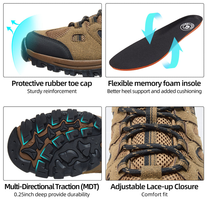 Outdoorgo - Non-Slip Hiking Shoes