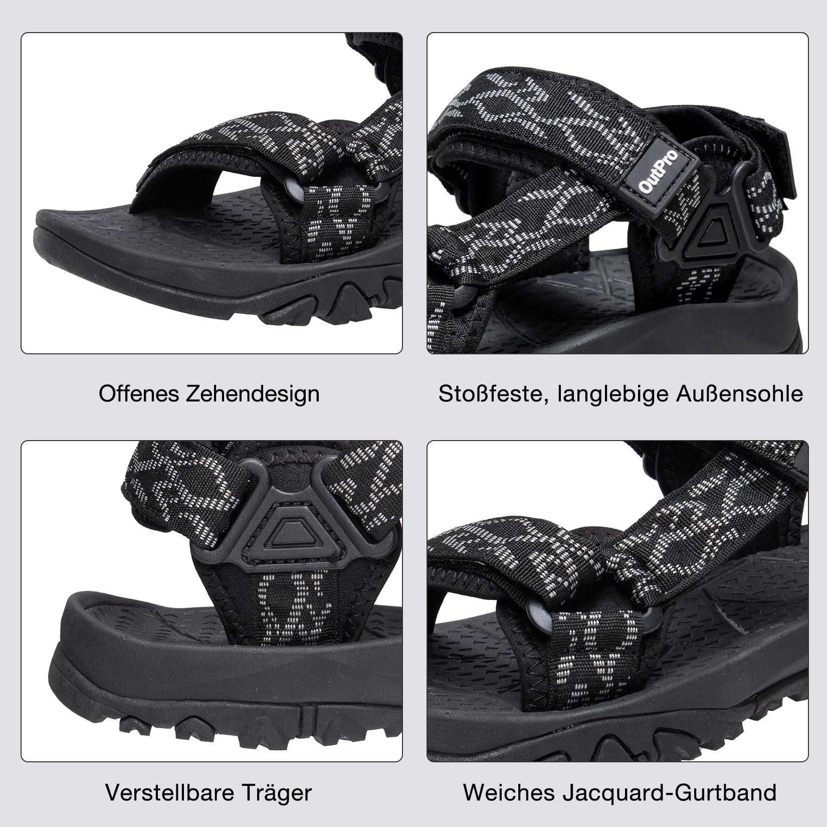 OutPro - Men's hiking sandals