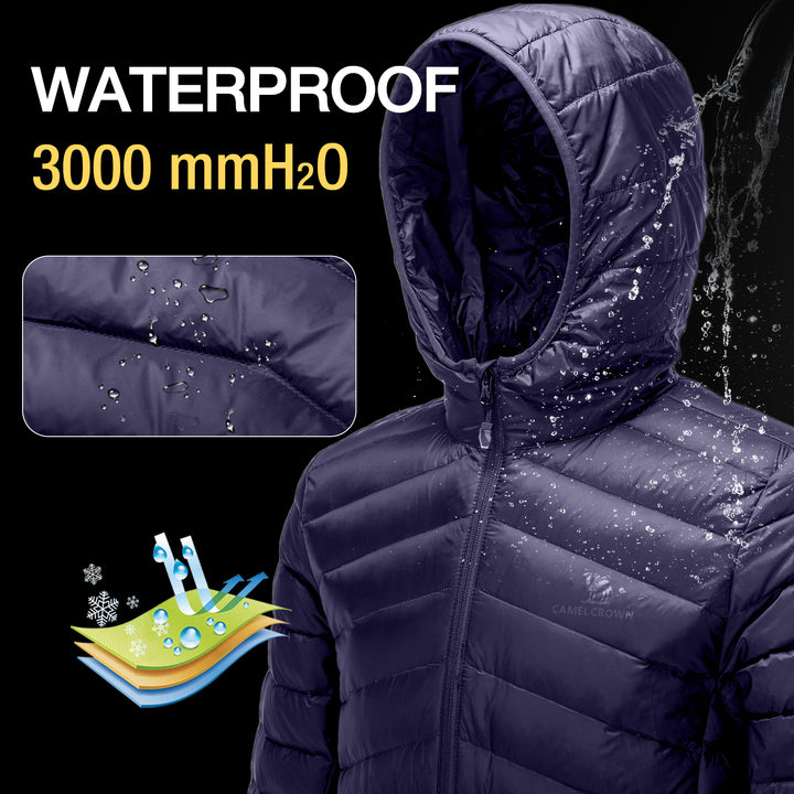 CAMEL CROWN Men's Packable Down Jacket