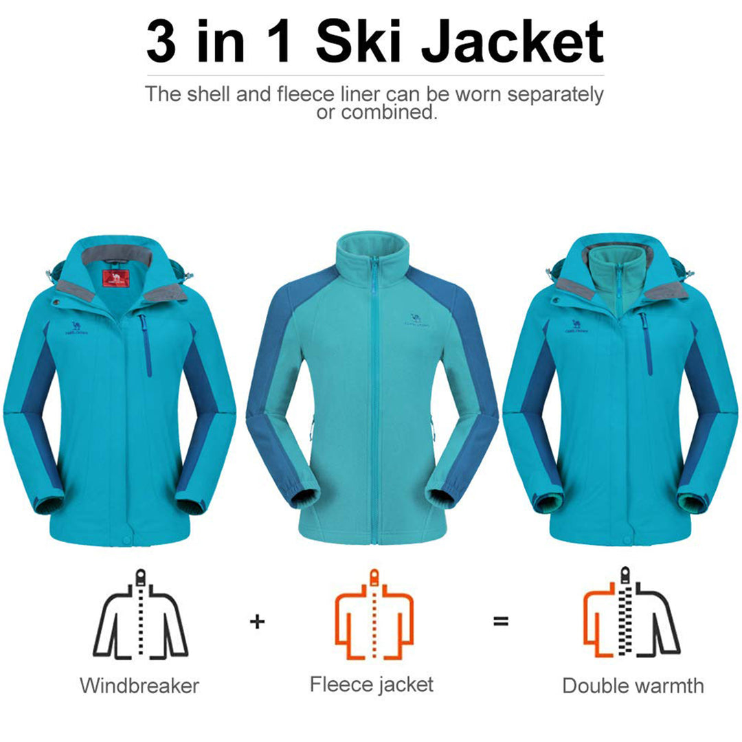 CAMEL CROWN Women's Waterproof Jacket